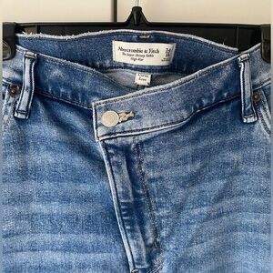Abercrombie & Fitch Women's High Rise Jeans - Light Blue